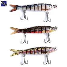 

GSF 3D Printing Fishing Lure Special Offer 10cm 11g Mini 6-Segments Floating Wobbler Fishing Lure Wobblers for Pike Fishing Lure