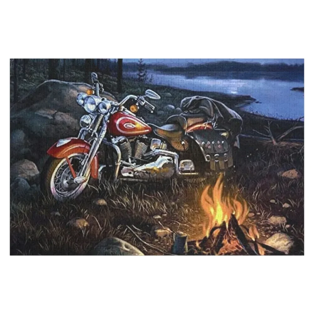 

Bike Campfire Jigsaw Puzzle Personalized Baby Toy Customizable Child Gift Wooden Animal Personalize Puzzle