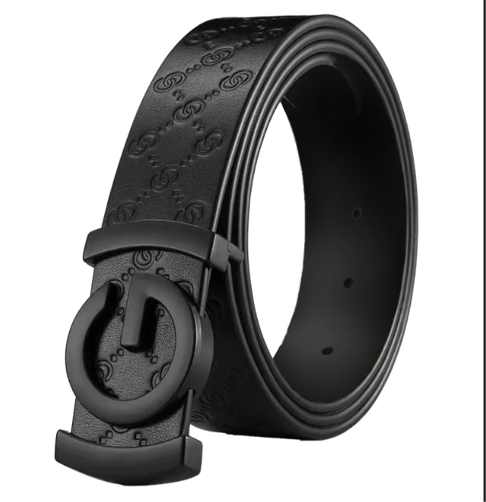 Work Men belt Genuine Leather Male Belt Metal Alloy Buckle Brand Luxury Design Waist Strap Belts for Men jeans leather belt