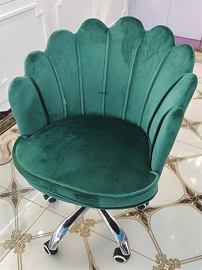 Description Picture 5 of itemDesigner Office Chairs Home Swivel Ins Computer Chair Petal Casual Girl Pink Cute Bedroom Desk Dormitory Student Office Armchair