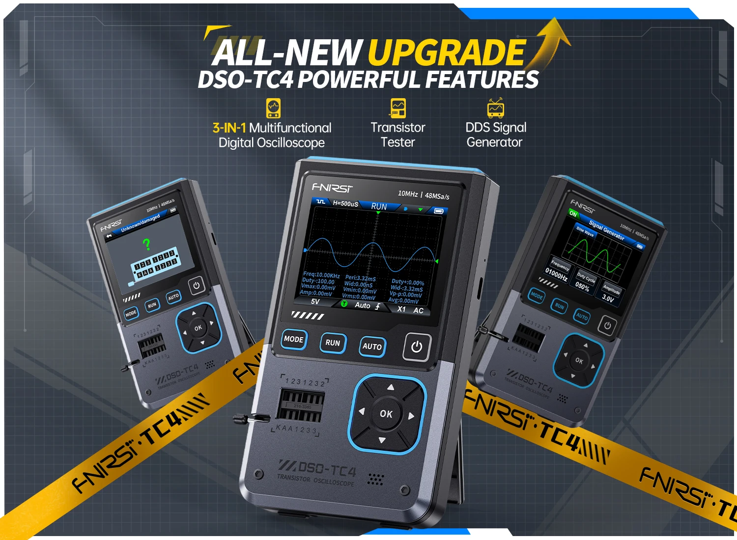 DSO-TC4 TC3 Upgrade 10MHz 48MSa/s Electrician Tool