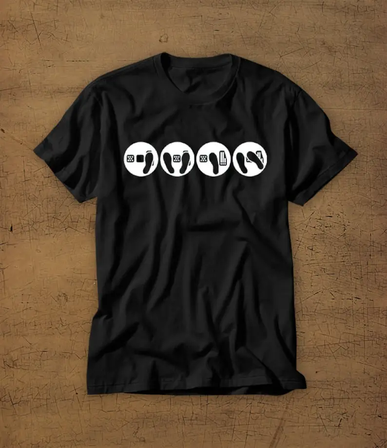 Clutch Kick Save The Manuals Drifting Manual 5 Speed 6 Cars Tight Formula D Boyfriend Dad T Shirt