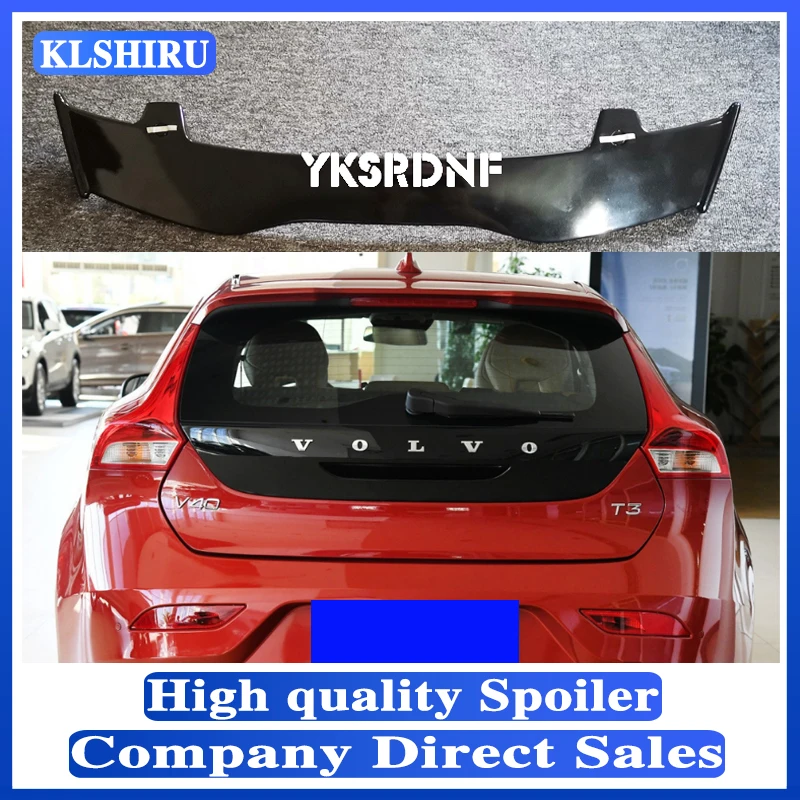 Спойлер для Volvo V40 2013-2019 АБС-пластик углеродное волокно вид на крышу хэтчбека