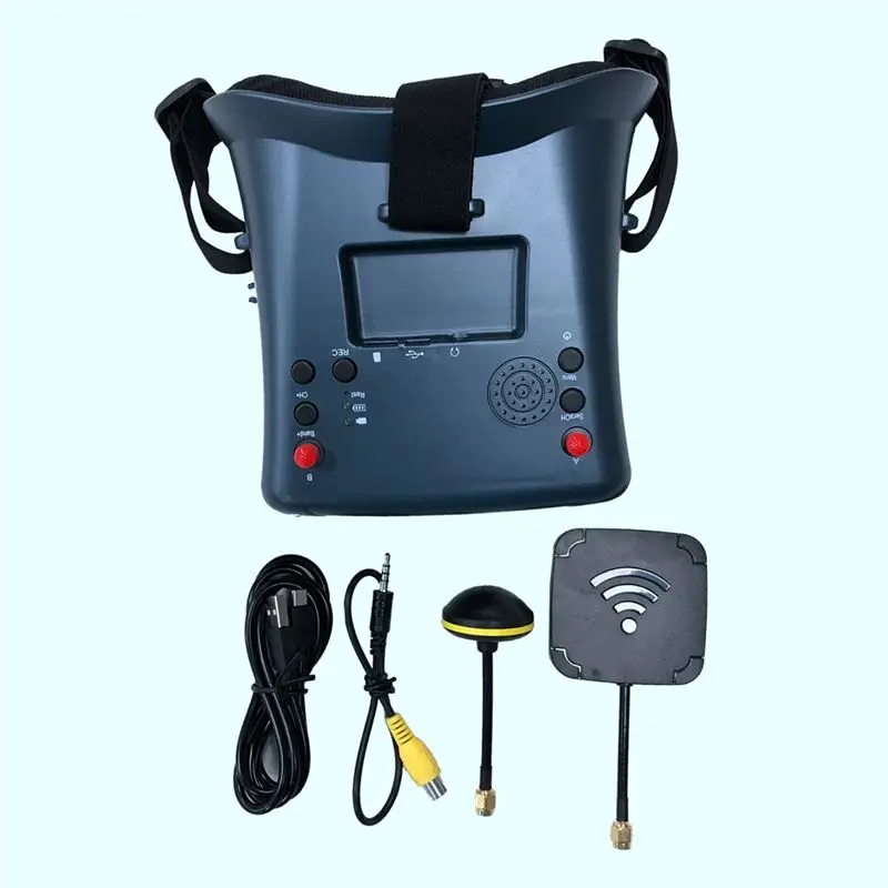A23G 008D FPV 고글 5.8GHz 40채널 수신기(DVR 포함) 3.7V/2000MAh 배터리 4.3인치 HD LCD 16:9 레이싱 드론 BWhoop 드론용