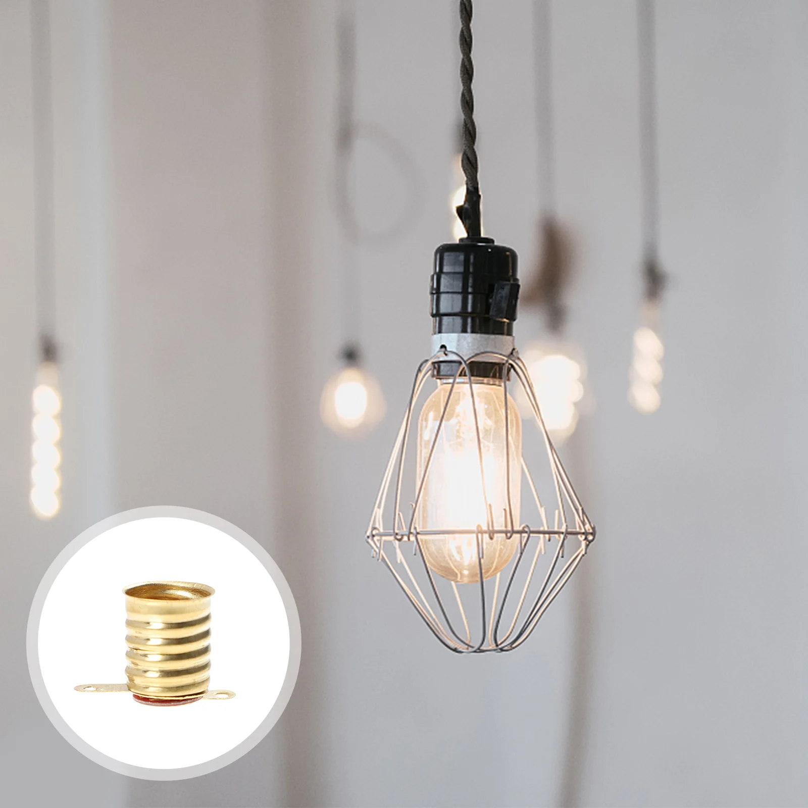 HOMSFOU Portalampada Mini LED E10 con attacco a vite, design compatto per accessori di illuminazione fai da te, perimenti fisici, facile installazione 20 pezzi
