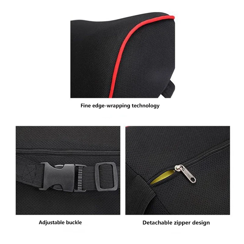 Memory Foam Universal Car Neck Headrest Pillow | Adjustable for Benz & Auto Seats | Headrest Support Car Accessory