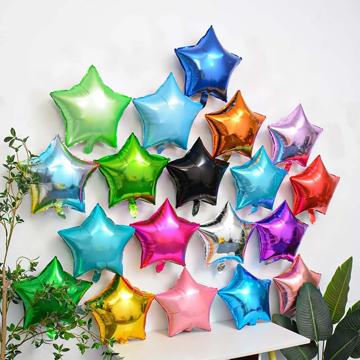 10 Stück 18 Zoll Stern Folienballons Heliumballon Kinderspielzeug Geschenk 1. Geburtstag Party Hochzeit Dekorationen Kinder Globos Babyparty
