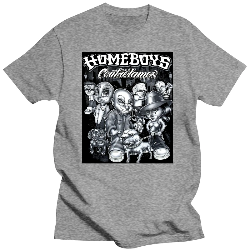 thumbnail image 1 of CAMISETA URBANA CONTROLAMOS BULLDOG PITBULL LOWRIDER GANGSTER HOMEBOYS, 1 of 5