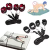 BDSM Sex Bondage Erotic Bed Restraint Strap Handcuff/Ankle Cuff Game Slave Open Leg Belt Binding Kit Sexual Toy Adult Restraints 1