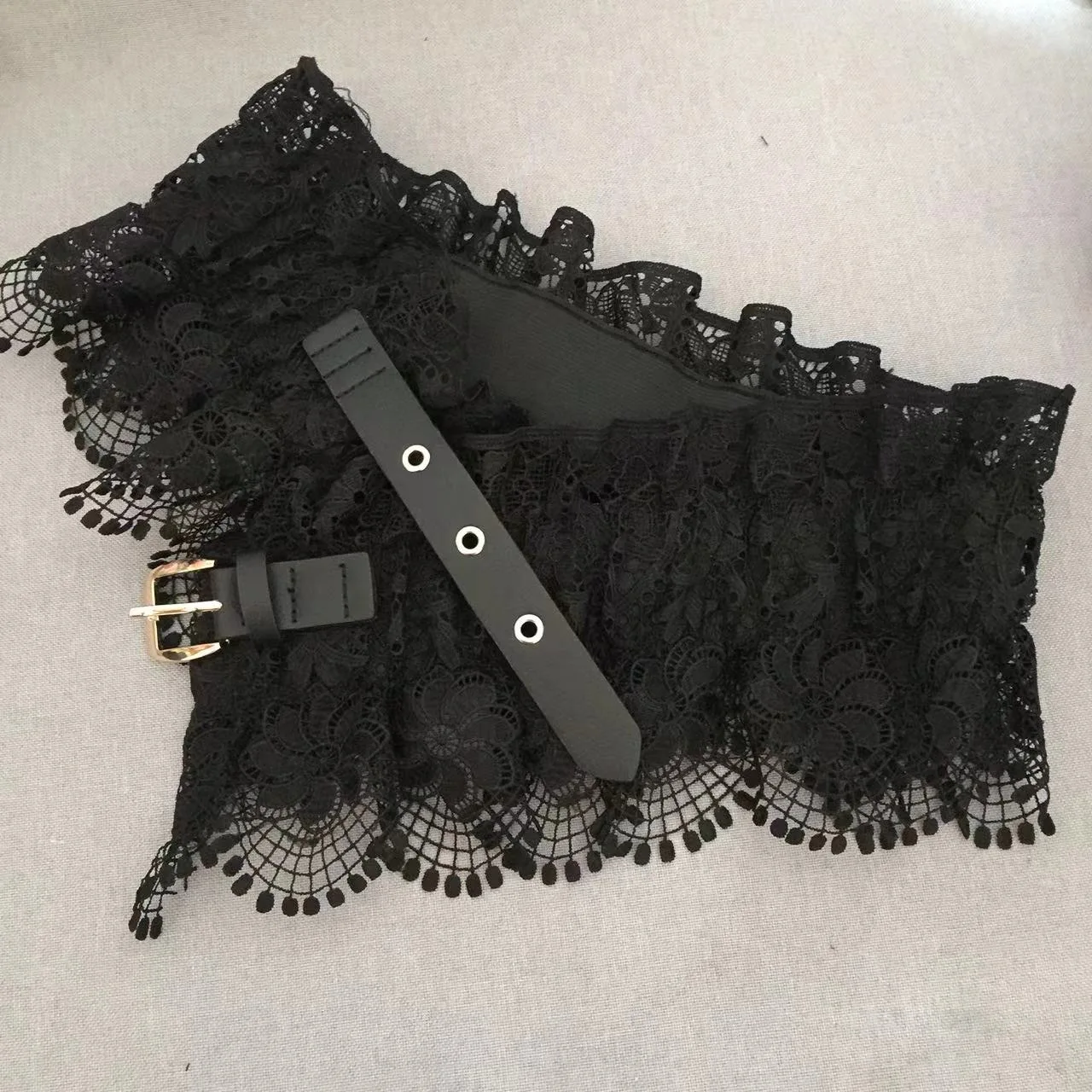 2024 Lace Ladies Dress Wide Belt Elastic Vintage Buckle Leather Wide Fashion Wild Pin Buckle Women's Belt Waist Seal Belt