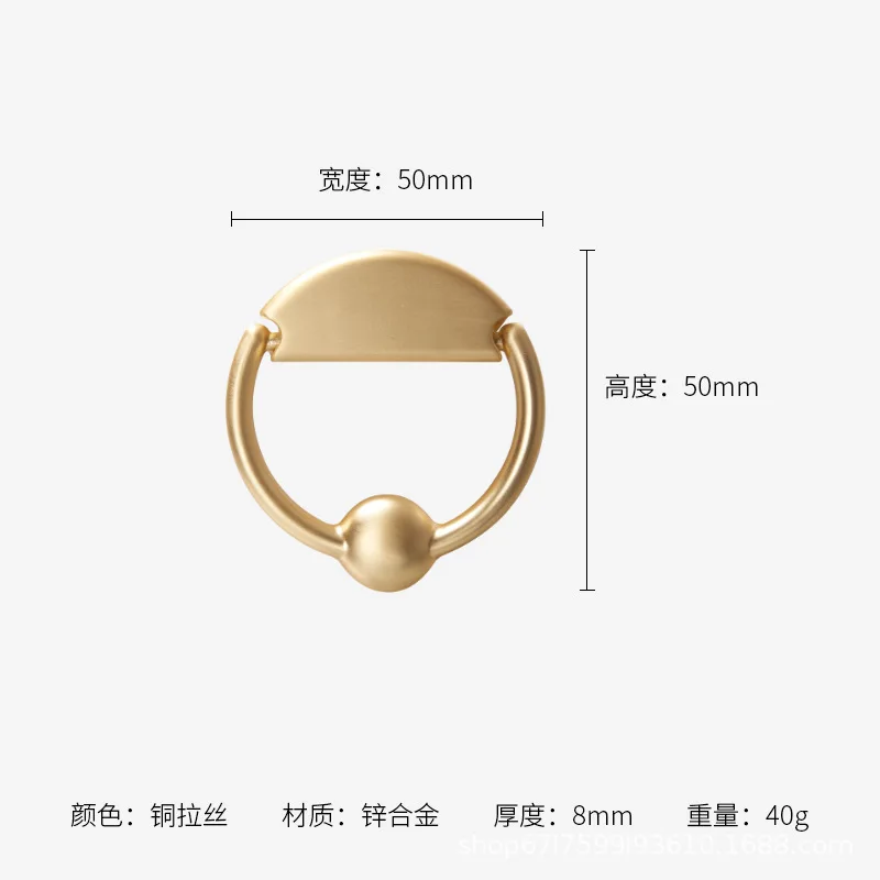 خزانة ذهبية تسحب خزانة ملابس من سبائك الزنك/مقابض...