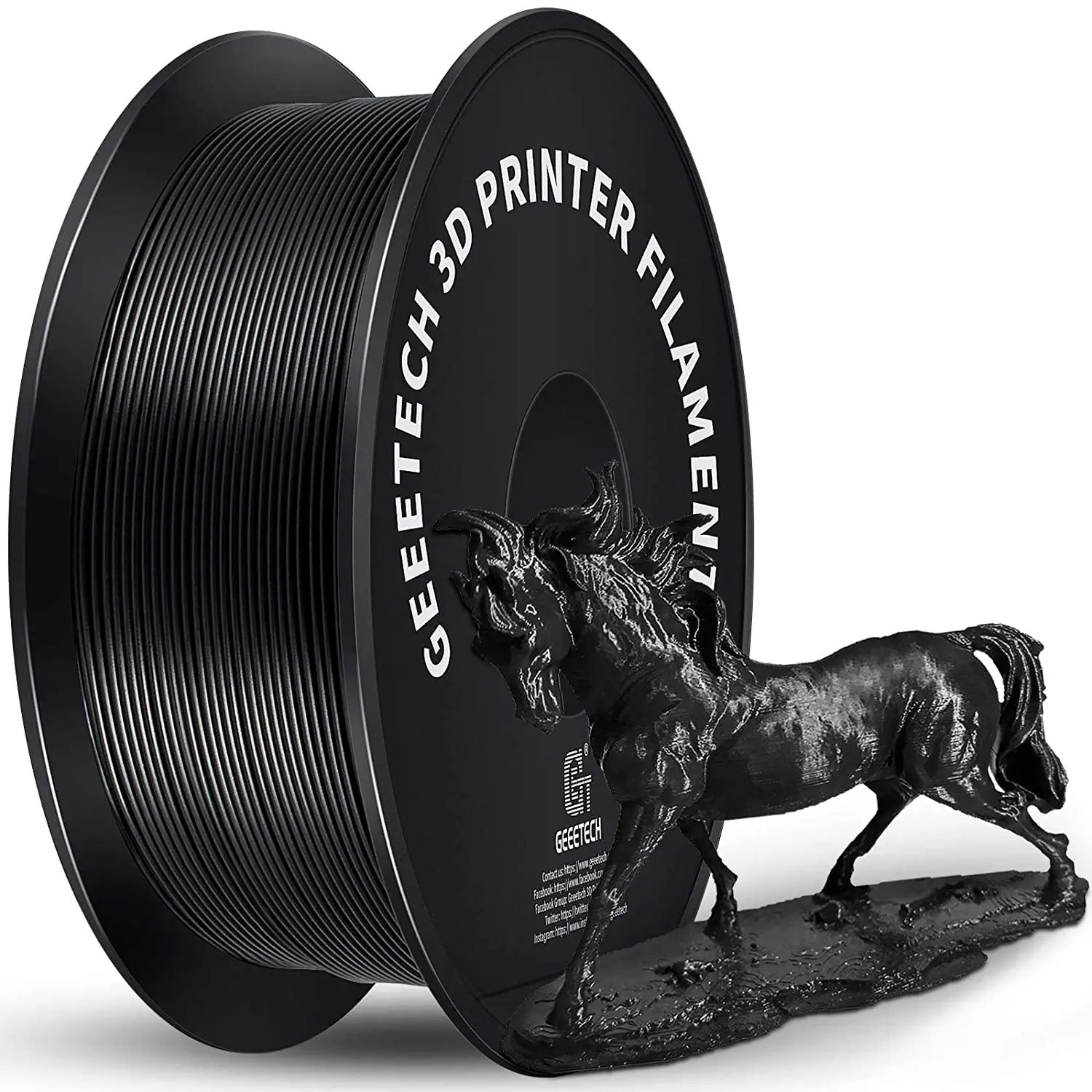 Plástico Puro 1.75 mm do Pla Petg do Filamento da Impressora de Geeetech 3d 1kg 2.2lbs Emaranhado-livre Materiais de Impressão 3d Empacotamento do Vácuo - Imagem 4