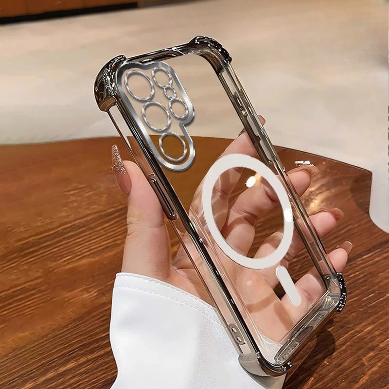 Shockproof Magnetic Wireless Charging Silicone Case