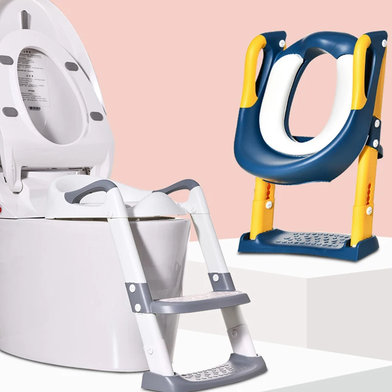Foldable baby bedpan training chair adjustable ladder portable urinal baby toilet training chair ladder stool 4