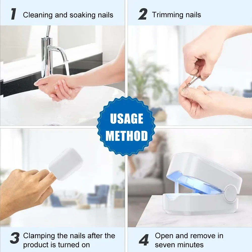 Nagelbehandlungsgerät zur Reparatur von Zehen- und Fingernägeln, Behandlung von Nagelpilz (Onychomykose), Lasernägel mit Pilzen zur Entspannung_voghion.com