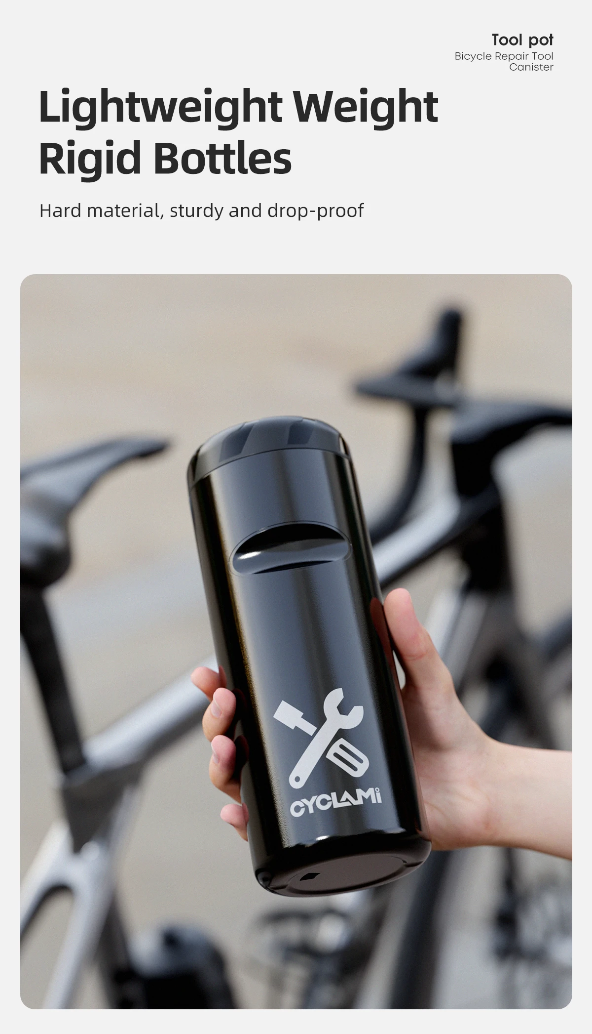 CYCLAMI Tragbare Radfahren Werkzeug Box MTB Road Fahrrad Kapsel Boxen Tragen Flasche Käfig Lagerung Reparatur Tool Kit Fahrrad Rahmen Ausrüstung – Detail 5