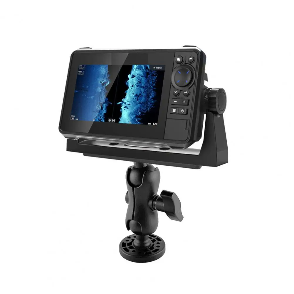 Fishing Tool Practical Silicone Fish Detector GPS 360 Degree Round Mounted Bracket Fish Finder Tool for Outdoor