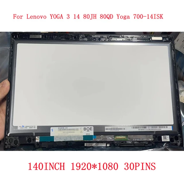 For Lenovo Yoga 3 14 Yoga 700 14isk series LCD Display Touch Screen  Assembly 5D10H35588 LCD ASSEMBLIES