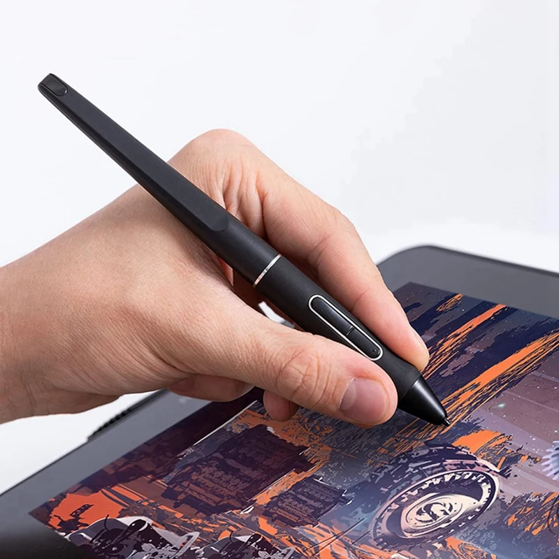 PW517 Digital Stylus Pen + 10-Pack Replacement Pen Nibs for Huion Kamvas 13, Kamvas Pro 24, 22 Plus Battery-Free