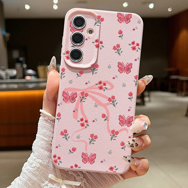 Bowknot Flowers Protective Phone Case