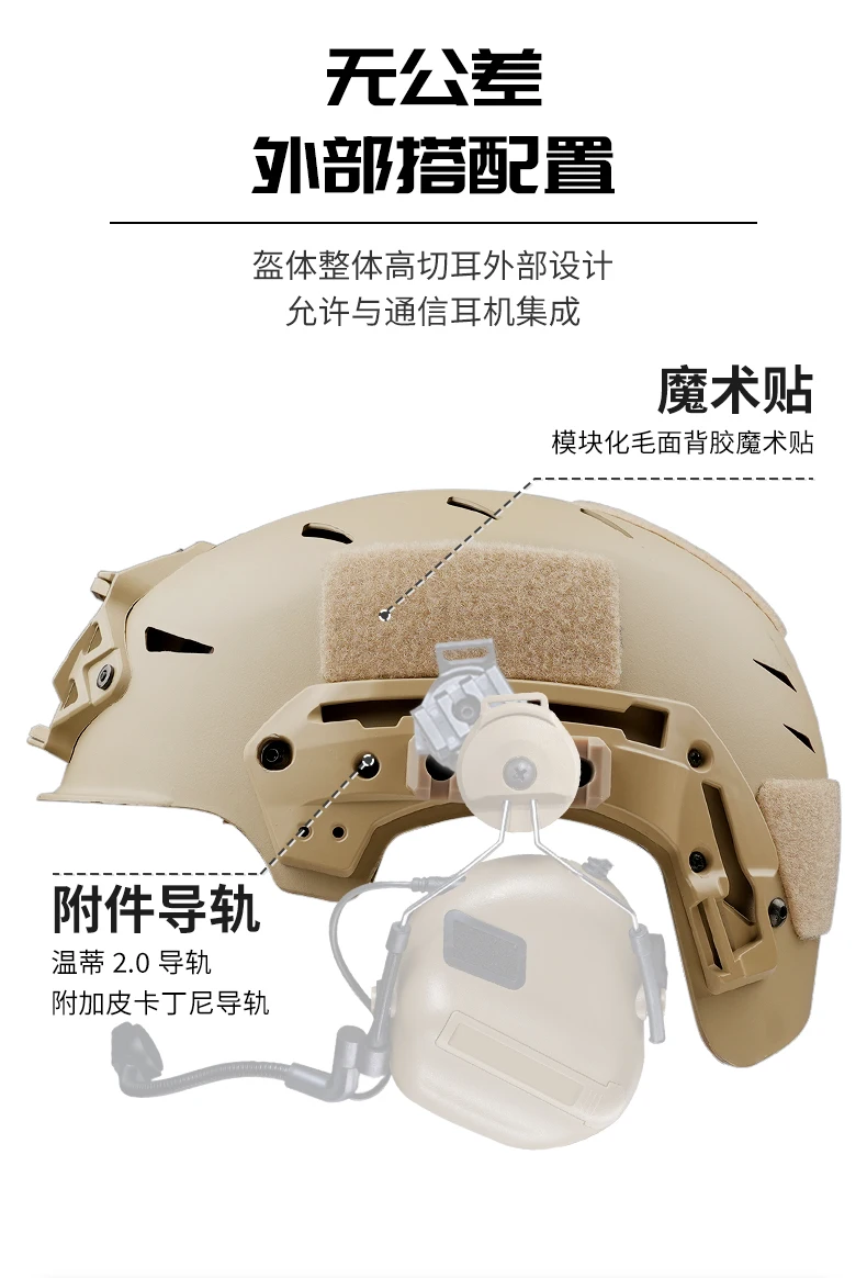 Jagd ABS Leichte Wendy 2.0 Taktische Helm Schutzausrüstung 55-60 cm – Detail 3