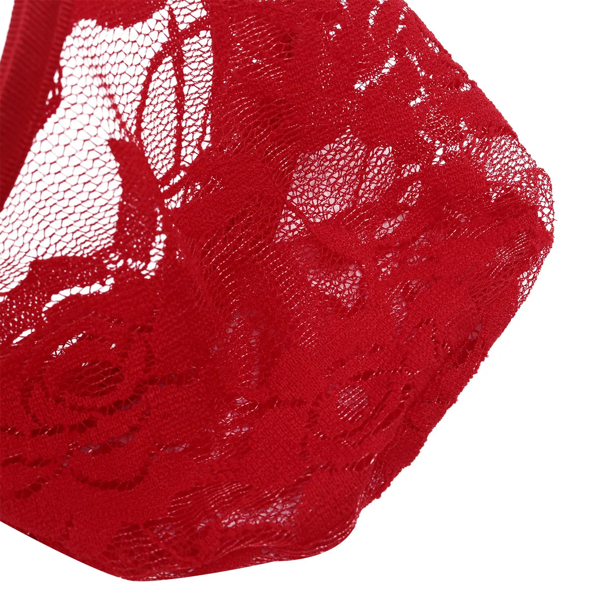 iiniim Mens Lingerie Male Underwear Sissy Gay Panties Floral Lace Jockstraps Bulge Pouch C-string Bikini Briefs Lingerie Underwear Underpants