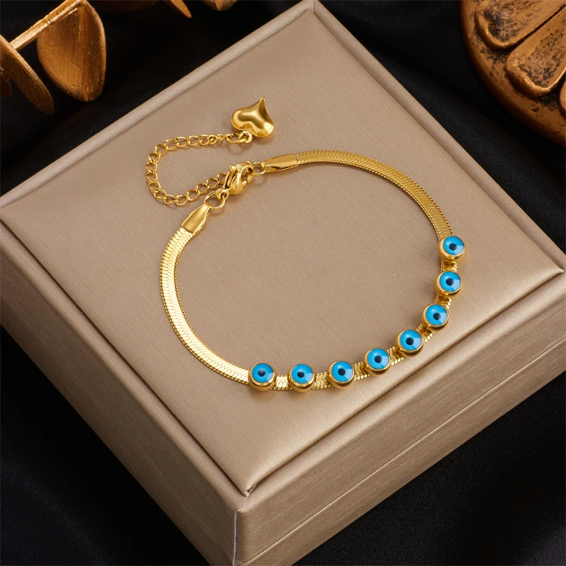 316L Stainless Steel Gold Color Charm Bangle Bracelet For Women Rustproof Wrist Jewelry Party Gifts Bijoux DIEYURO bracelet jewelry