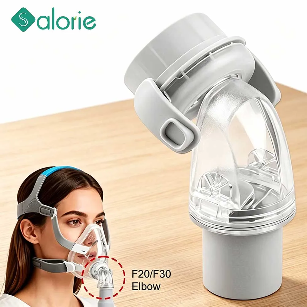 Coude pivotant 1/2 pièces, connecteur de décharge d'air silencieux pour masques faciaux AirFit F20 & F30 AirTouch F20, accessoires de remplacement 1 Coude pivotant 1/2 pièces, connecteur de décharge d'air silencieux pour masques faciaux AirFit F20 & F30 AirTouch F20, accessoires de remplacement 1