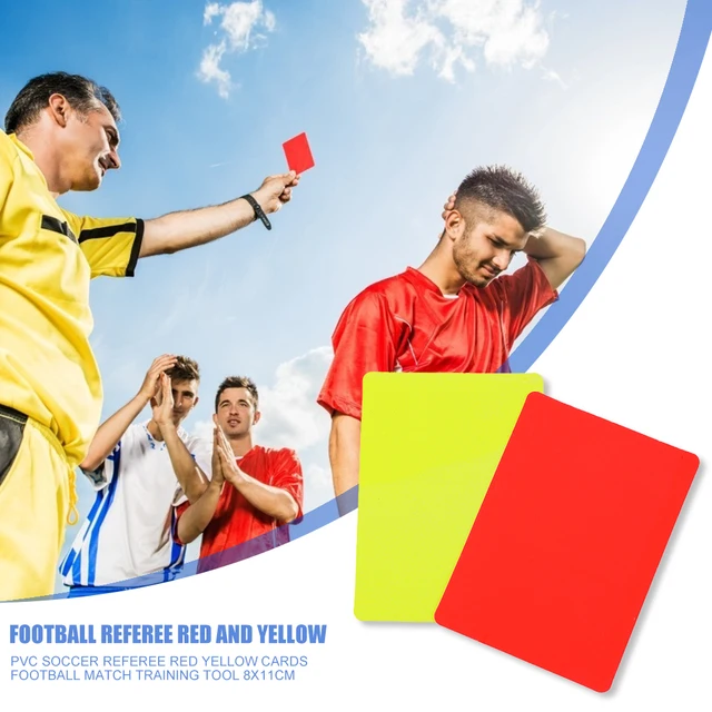 2-100pcs Red Yellow Card Multi-function 3.2x4.3Inch Soccer Referee Red Cards for Football Match Training Referee Accessories Hot 4