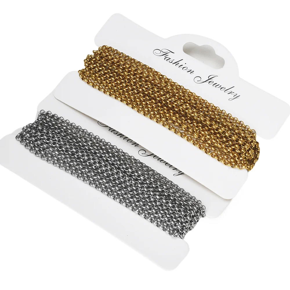 3–30 Meter Edelstahl-Kabelkette Curb Link China in großen Mengen für Halskette Schmuck Zubehör DIY Herstellung – Detail 5