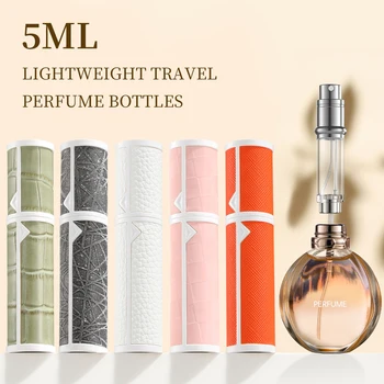 5ml Perfume Refill Bottle Portable Mini Refillable Spray Jar Scent Pump Empty Cosmetic Containers Atomizer Super Lightweight