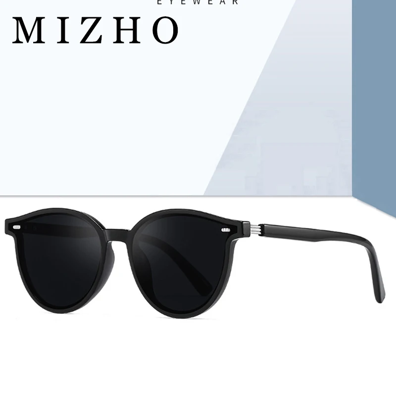 Mizho 2022 Men Sunglasses Polarized Driving Plastic Unisex Real Visual Eyewear Retro Classic