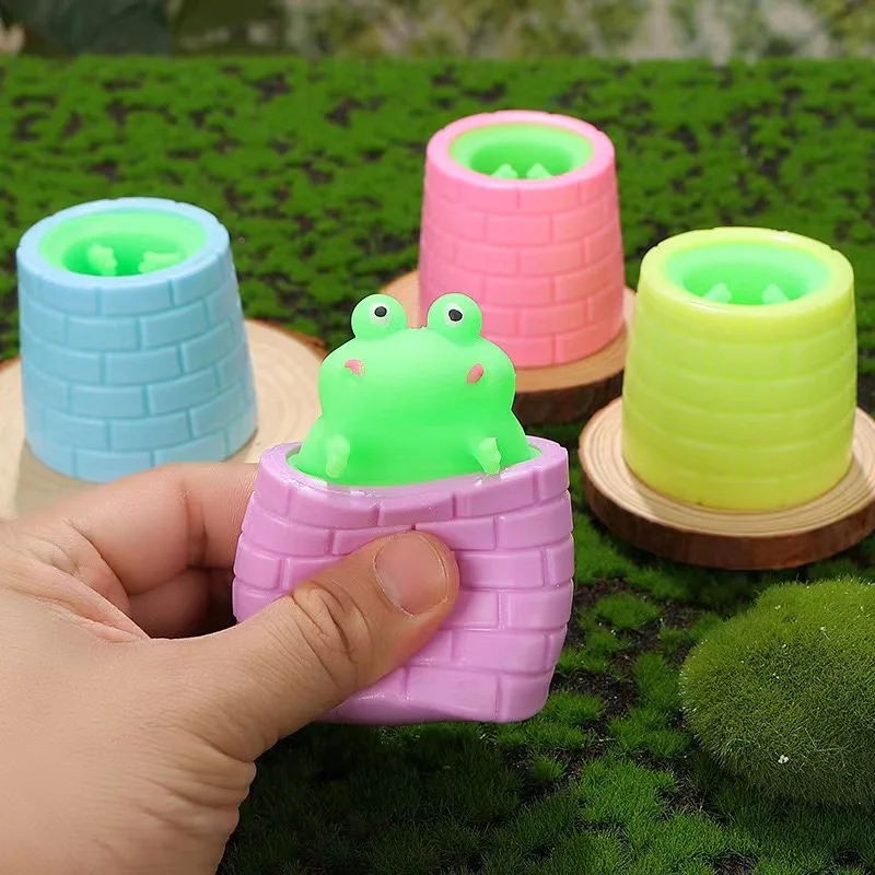 Funny Pop-Up Slow Rebound Squishy Cheese Mouse Cup Hand Antistress Reliever Squirrel Cup Toys for Children Adults 5