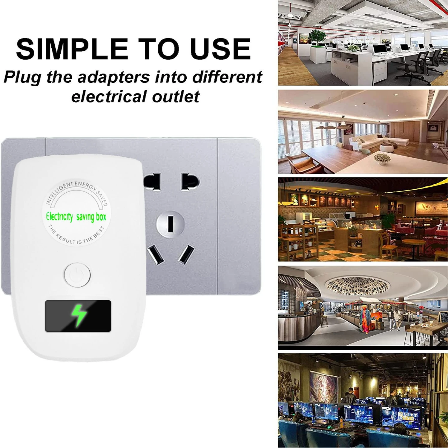 Power saving device Upgraded Power Saver Electricity Saving Device Household Energy Saver Box Power Economizer Electric Improve Factor