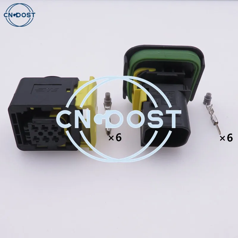 

1 Set 6 Pin 1-1418469-1 1-1703820-1 Auto Socket Waterproof Electrical Wiring Connector For Automobile Truck
