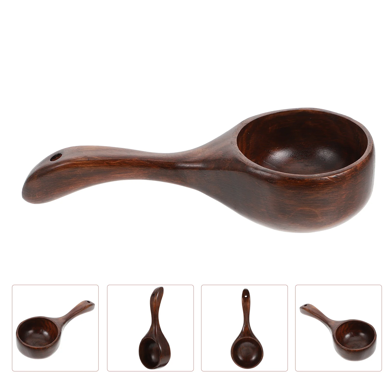 Wood Water Scoop Spoon Multipurpose Wooden Scoop Spoon Ladle Dipper for Kitchen Utensil Home Cooking Bath Salt Canisters Ladles wooden scoop spoon