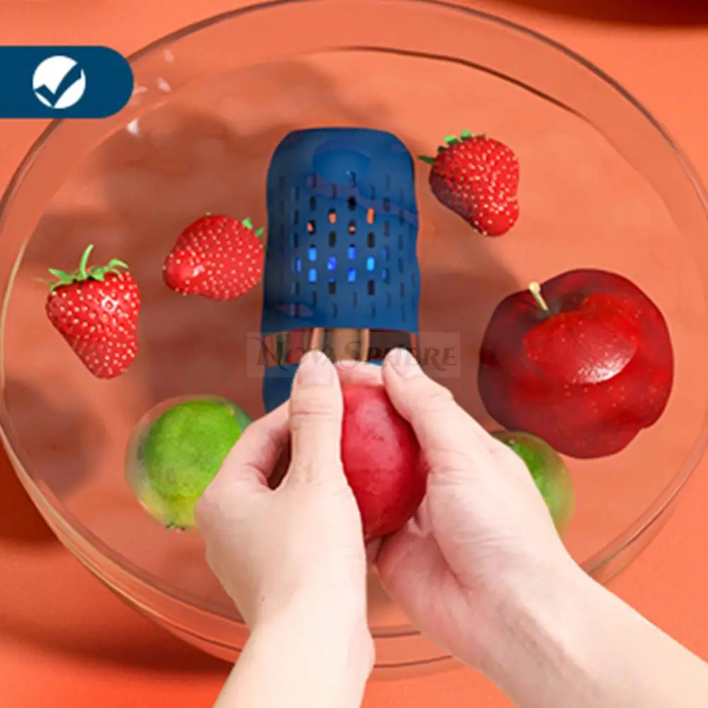 Portable Automatic Vegetable Cleaning Machine Wireless Fruit Food Washing Cleaner Waterproof Sterilization Purifier Kitchen Tool