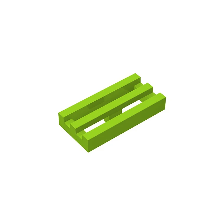 Building Blocks 10Pcs MOC Parts 2412 Tile Special 1 x 2 Grille Compatible Bricks DIY Assmble Particle Kid Puzzle Brain Toy Gift