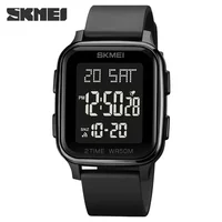 SKMEI 1858 Mens 5Bar Waterproof Calendar Countdown Electronic Wristwatches Clock reloj hombre Fashion LED Light Digital Watch 1