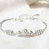 Fine 925 Sterling Silver Lucky Beads Bracelets For Women Luxury Designer Multilayer Adjustable Bracelet Party Wedding Jewelery 5