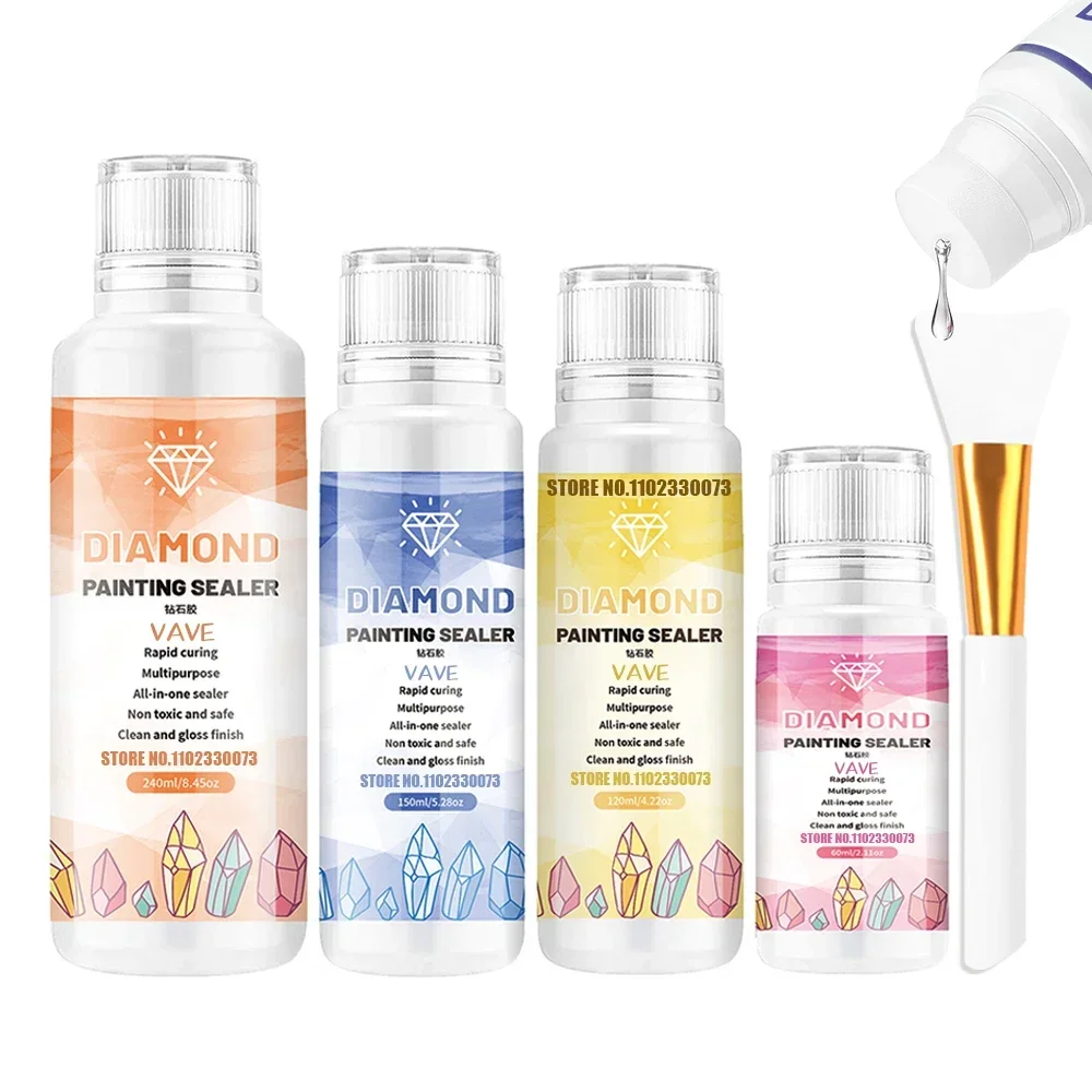 5d Diamond Painting Tools Glue Permanent Hold Shine Effect Puzzle Sealer Sticky Diamond Embroidery Mosaic Glue Gel Accessories diamond art accessories diy mosaic supplies