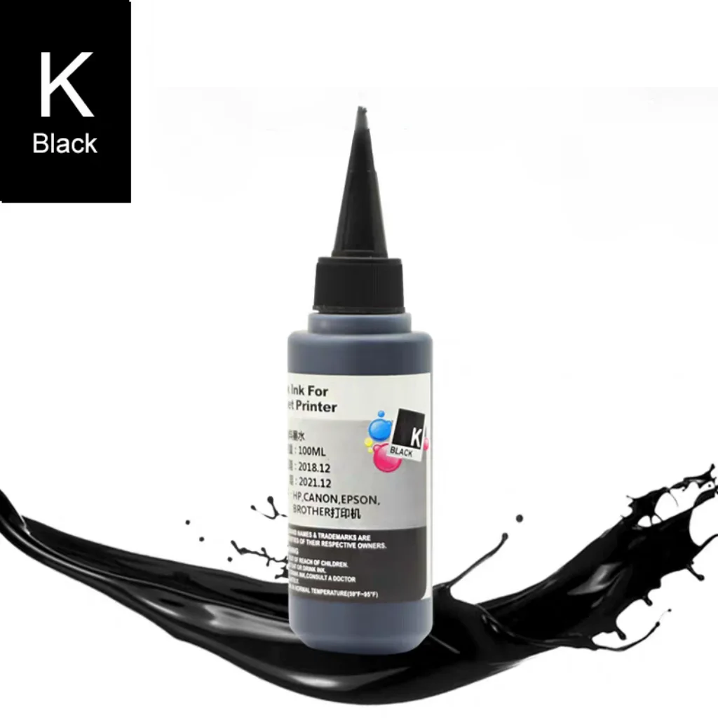 Koala - Botellas De Repuesto De Tinta De Sublimación Negra, 200 Ml, Compatibles Con ET-2800 ET-2803 ET-2850 ET-2400 ET-2720 ET-2750 ET-2760 ET-15000 WF7710 Impresoras De Inyección De Tinta Para