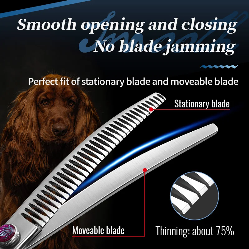 Dog Grooming Scissors Set Fenice Professional 7.0/7.5/8.0 inch