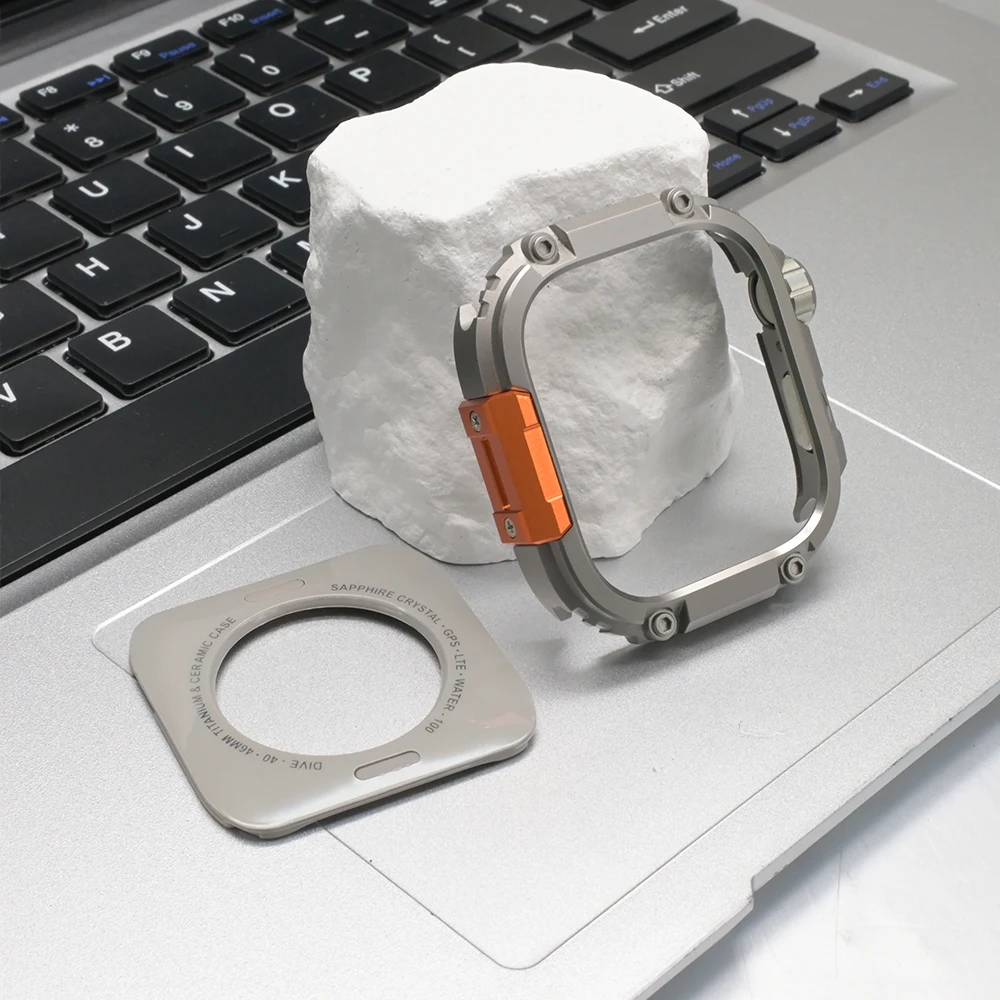 Premium Alloy Bumper Protector Frame for Smartwatch - Metal + PC Protective Cover Accessory