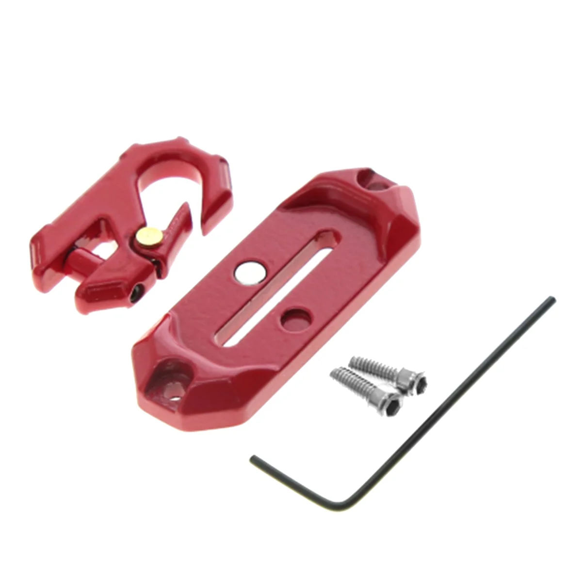 

Winch Control Mount Plate Metal Winch Hook Recovery Tool,Red