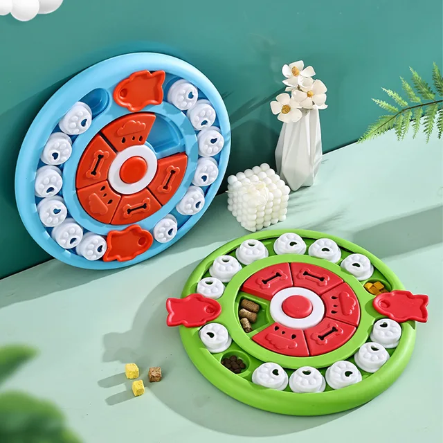 Puppy IQ Food Dispenser Slowly Eating NonSlip Bowl Pet Cat Dogs Training Game Dog Puzzle Toys Slow Feeder Interactive Increase 6