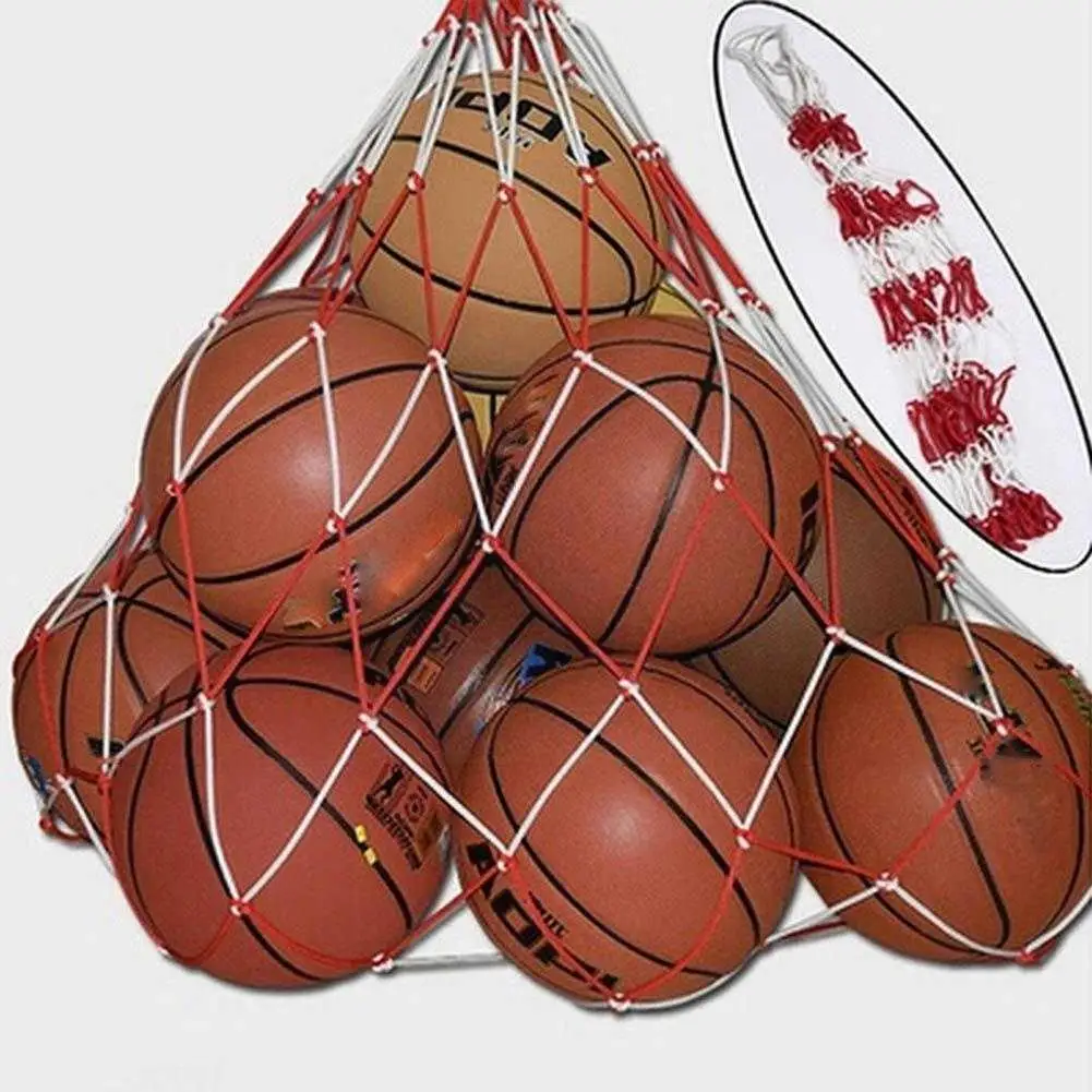 1pcs 10 Balls Carry Net Bag Outdoor Sporting Soccer Portable Equipment Ball Net Basketball Volleyball Bag Sports sports ball bag