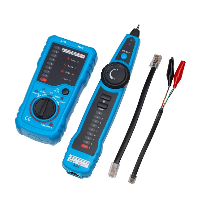 Network Cable Tester, Cable Tracer with Probe Tone, RJ11 RJ45 Line Finder,  Wire Tracker Multifunction, Ethernet LAN Network Cat5 Cat6 Cable