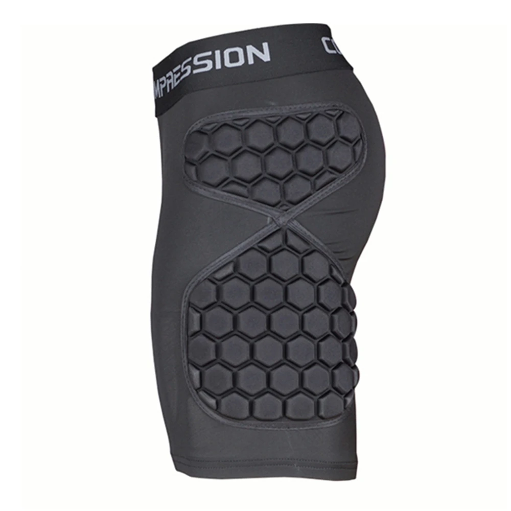 Football Soccer Goalkeeper Shorts EVA Sponge Protective Rugby Skateboard Training Shorts Hip Pad Sports Safety men shorts