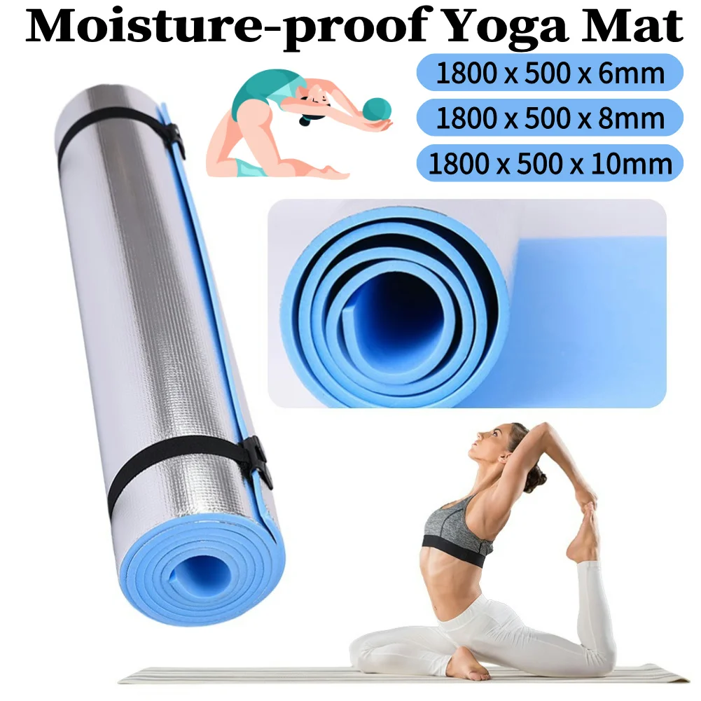 Waterproof Yoga Mat Moisture-proof Yoga Mat Portable Aluminum Membrane Exercise Multifunction for Camping Picnic